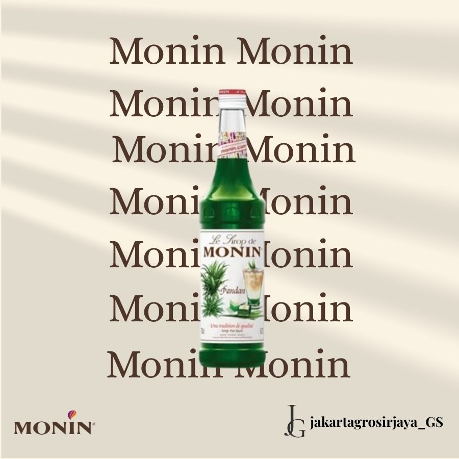 

SYRUP MONIN PANDAN 700 ml SIRUP - MONIN PANDAN 700 MILI