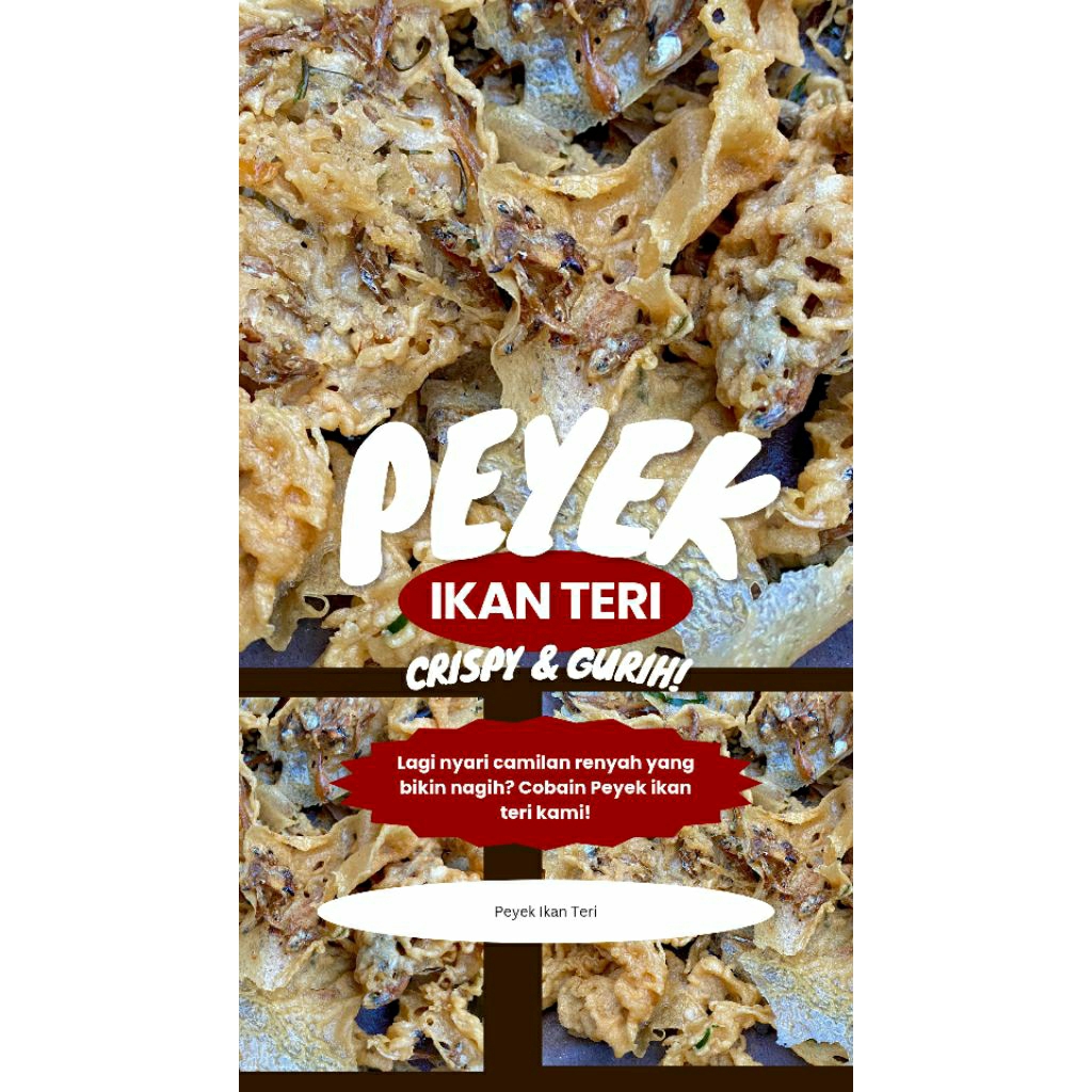 

PEYEK IKAN TERI / REMPEYEK / PEYEK TERI DAUN JERUK / 250 GRAM