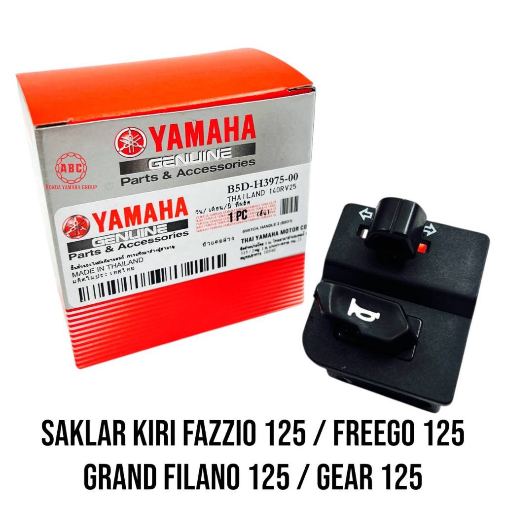 Saklar Kiri Tombol Klakson + Sen Fazzio 125 / Freego 125 /Gear 125/Grand Filano ORI YAMAHA B5D  M140