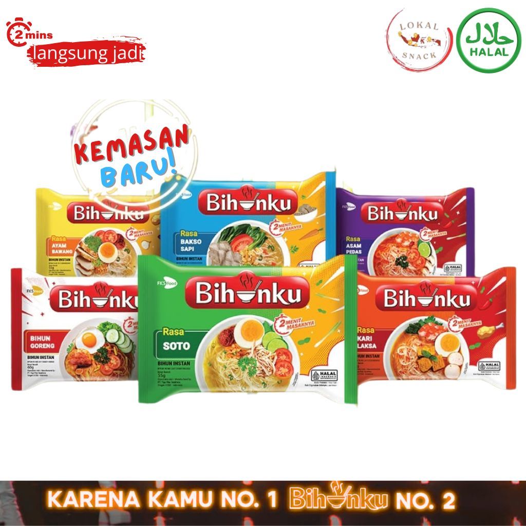 

Bihunku Kuah Dan Goreng - 6 pcs x 55gr