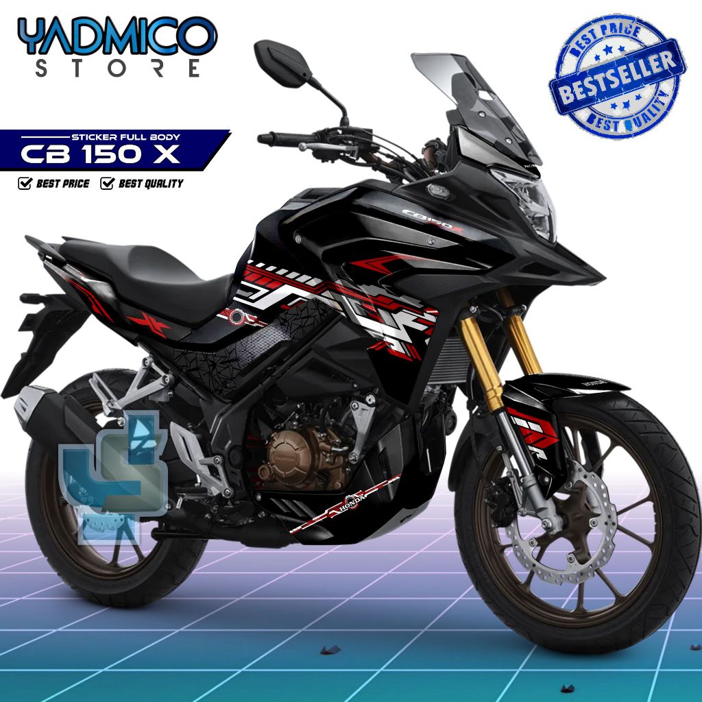 Decal CB 150 X Full Body / Stiker Motor CB150 X Fullbody / Dekal CBX 150 / Striping CB X 150 Variasi