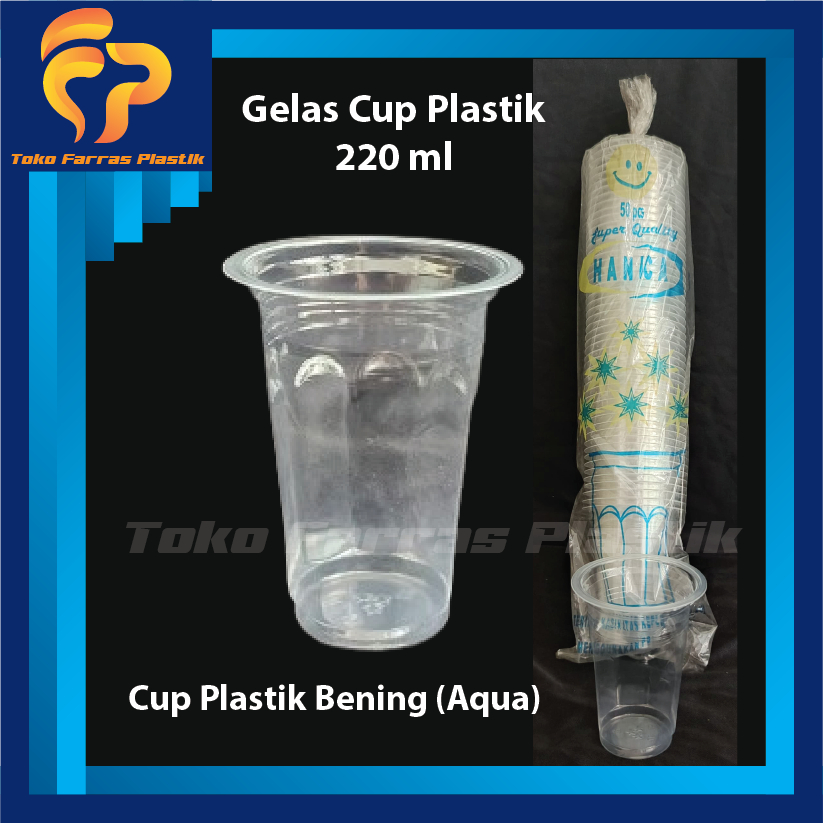 Gelas Plastik 9 oz Bening dan Bola Bola