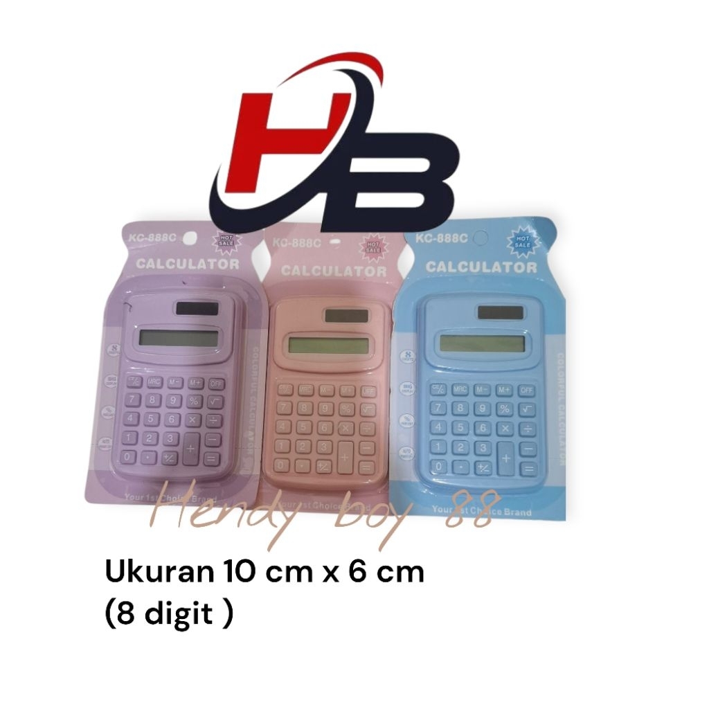 

kalkulator kc _888 mini pocket 8 digit (warna _warni)