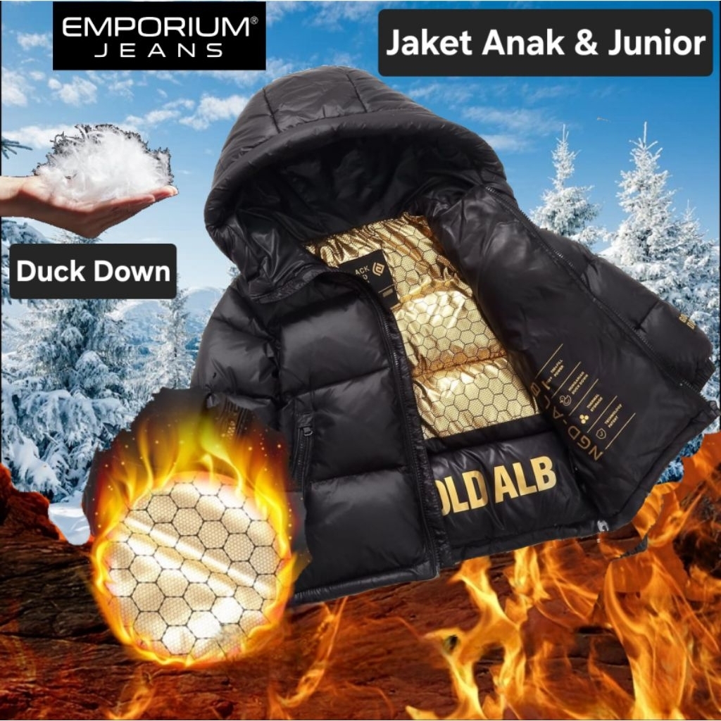 Jaket Anak Musim Dingin Duck Down / jaket anak winter Bulu Angsa / jaket hoodie 023