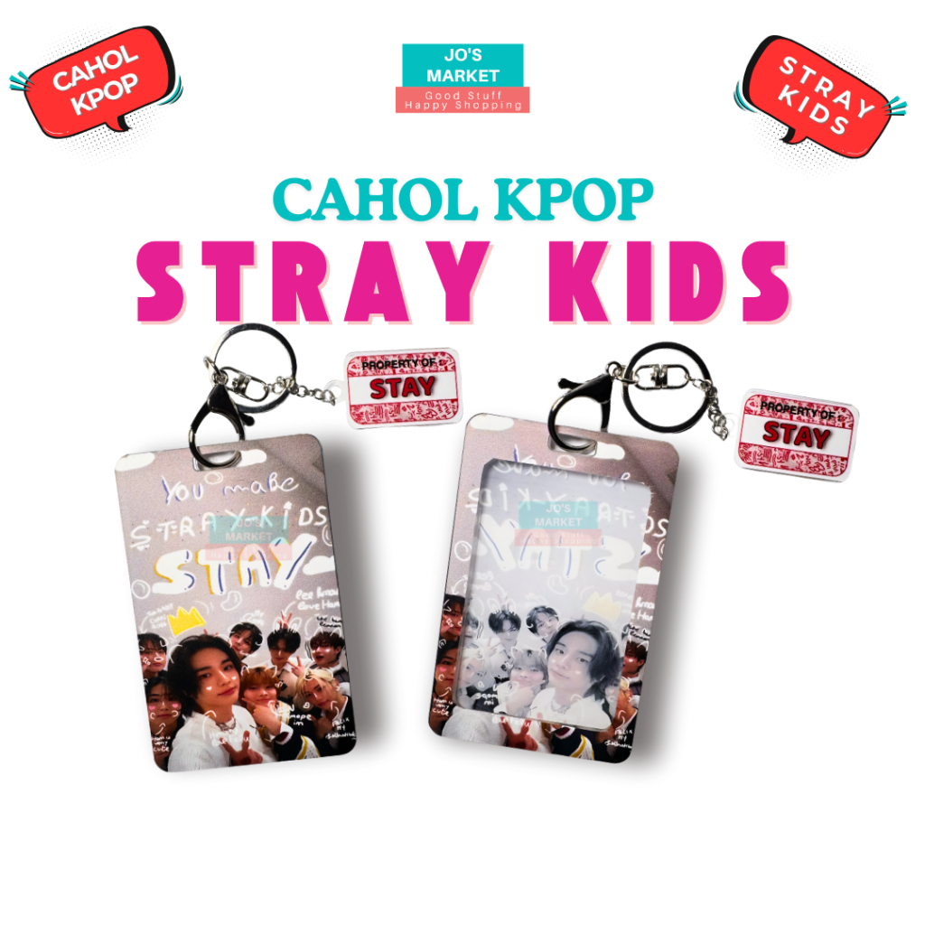 

Cahol Stray Kids Akrilik 11x7cm | Photocard Holder Kpop SKZ Card Holder Unofficial STAY Jo's Market