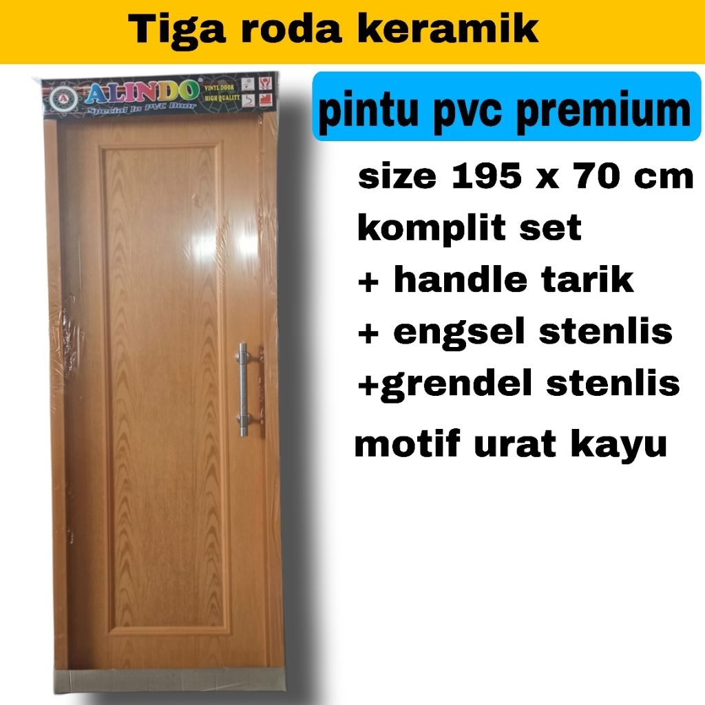 pintu kamar mandi pvc premium coklat/pintu pvc coklat/pintuk kamar mandi urat kayu/pintu kamar mandi
