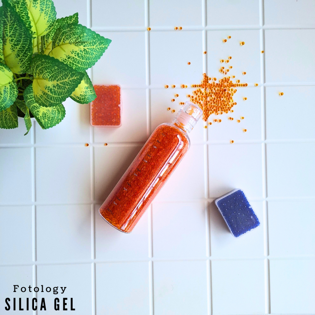Silica Gel Orange Penyerap Lembab Silica Gel Biru Kemasan Botol Premium Untuk Dry Box Kamera