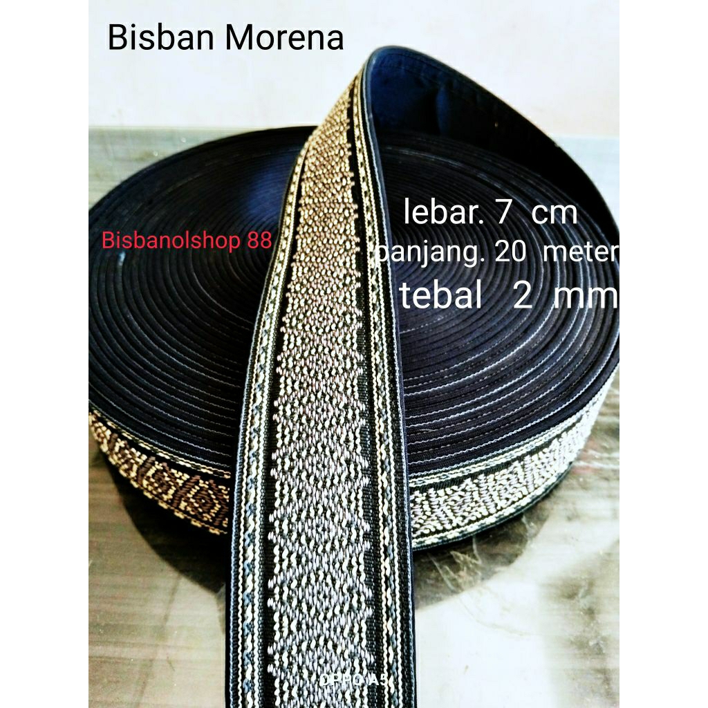 bisban tali webbing motif Morena bisban sandal bisban tebal  bisban mewah