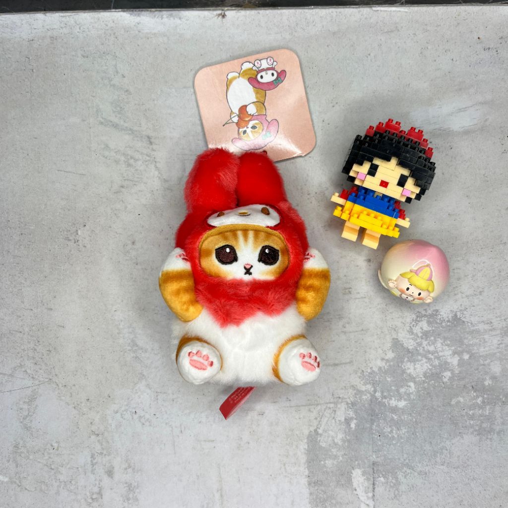 Gantungan Kunci Tas Boneka Mofusand Sanrio My Melody / Keychain Mofusand My Melody Sanrio Original N