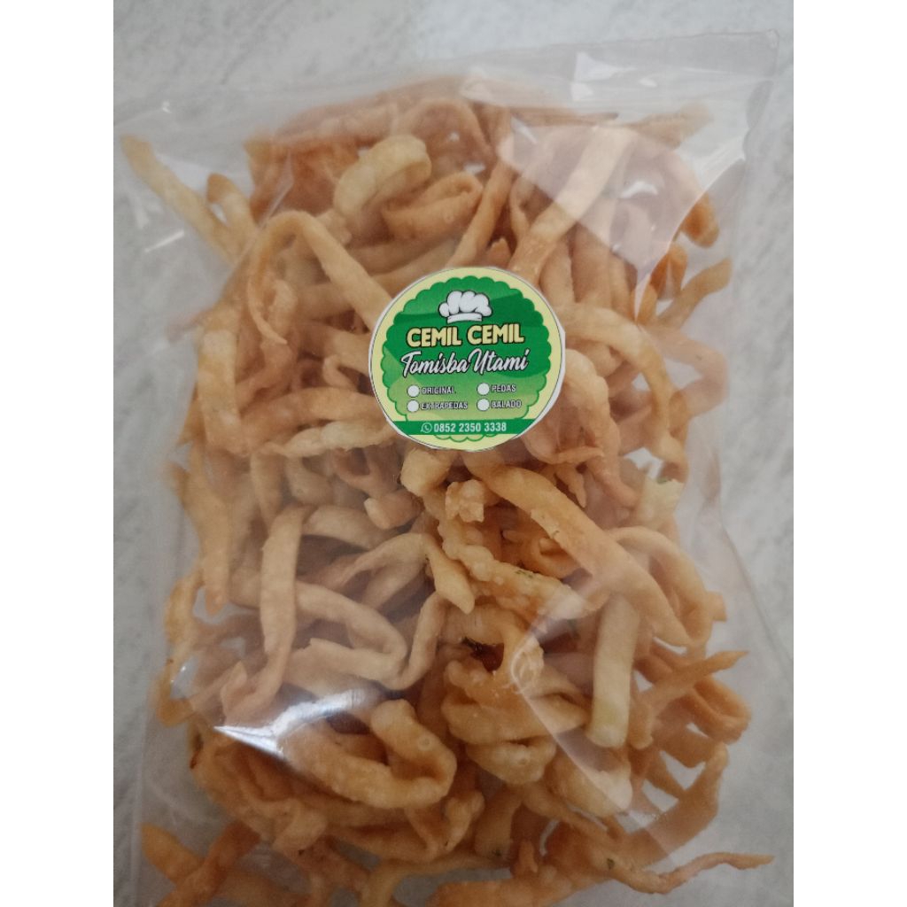 

Sistik Bawang kriting Kemasan 1000gr (1kg)
