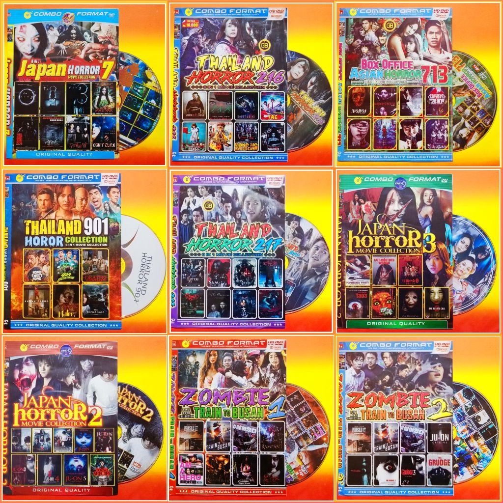 Kaset Film Horor Asian Korea Mandarin Thailand Japan Koleksi Pilihan Campuran Terpopuler Teks Indone