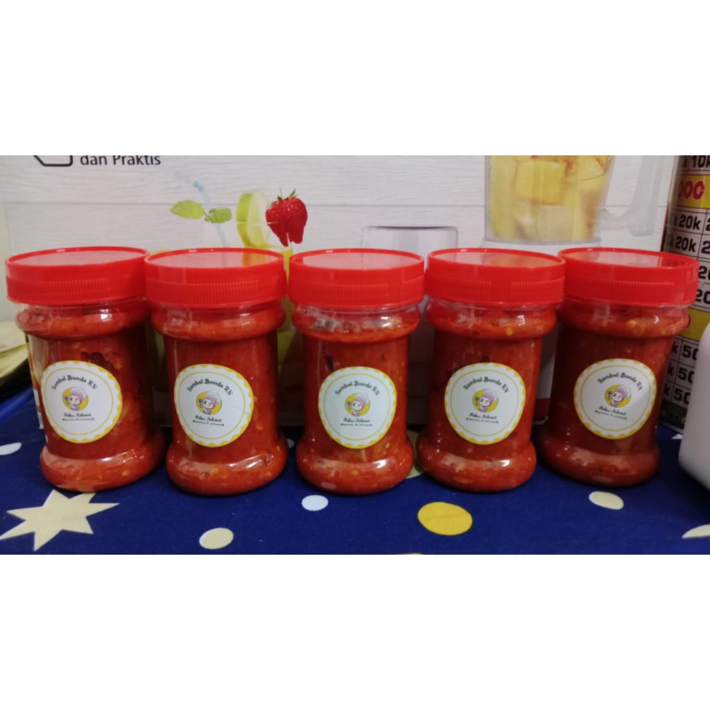 

2 toples sambal cumi 150 ML pedas nikmat mantap