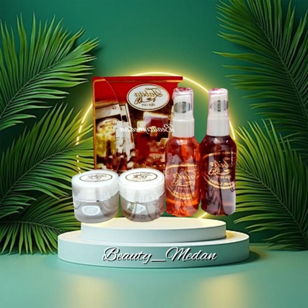 SKINCARE SUPER WHITENING MEDAN (MONOGRAM POUCH PINK)100% ORIGINAL