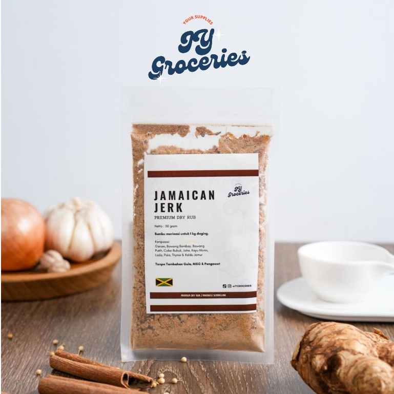 

Jy Groceries Jamaican Jerk Dry Rub - Bumbu Marinasi Ayam Serbaguna Tanpa Gula - Diet Karnivora Keto DEBM Dada Fillet Rendah Kalori