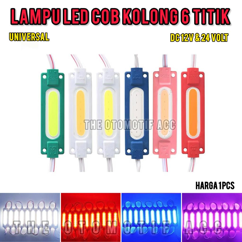 LAMPU LED KOLONG COB 6 MATA 12 VOLT 24 VOLT UNTUK MOTOR MOBIL