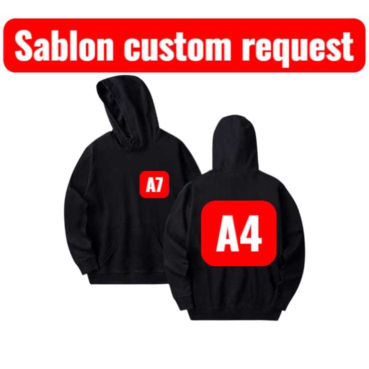 hoodie sablon custom/sablon pilihan sendiri/hoodie sablon dtf custom request/hoodie termurah