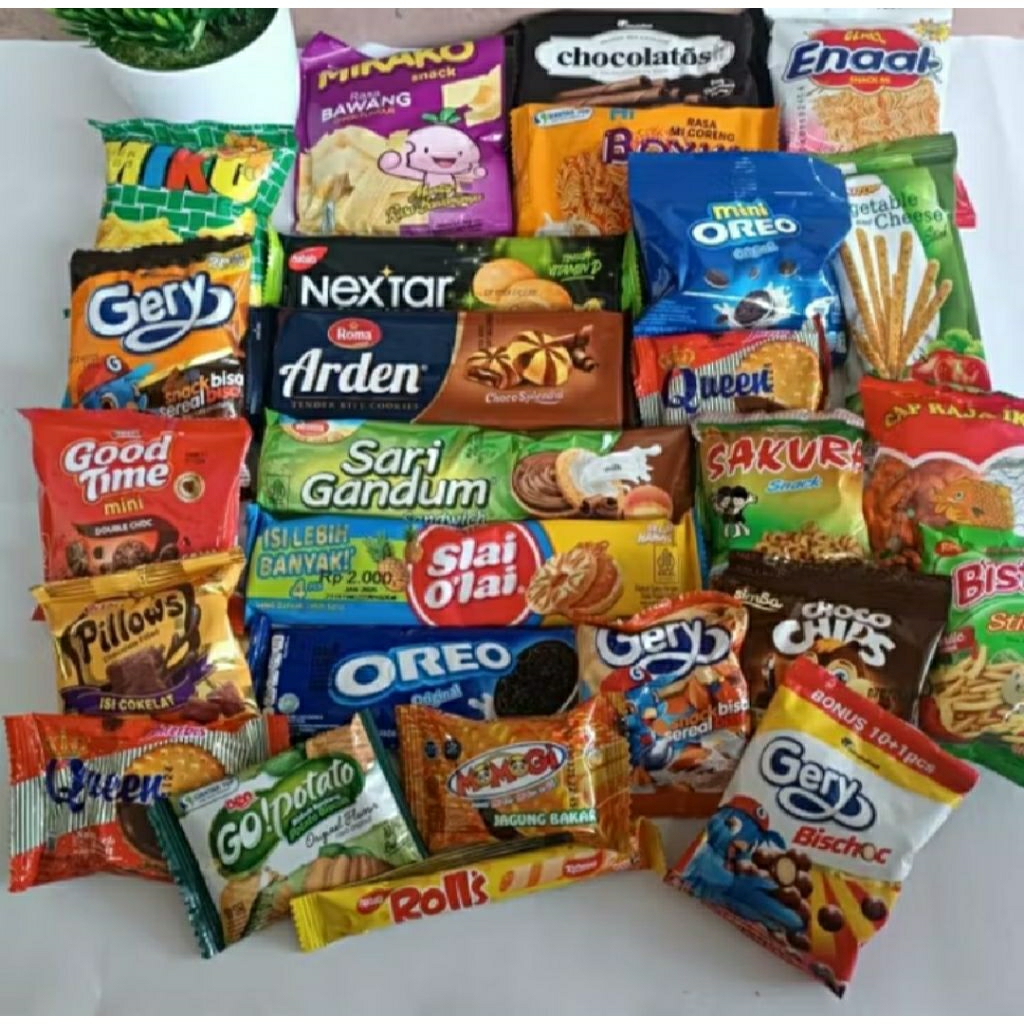 

Paket Snack Makanan Ringan - Aneka Cemilan isi 20pcs