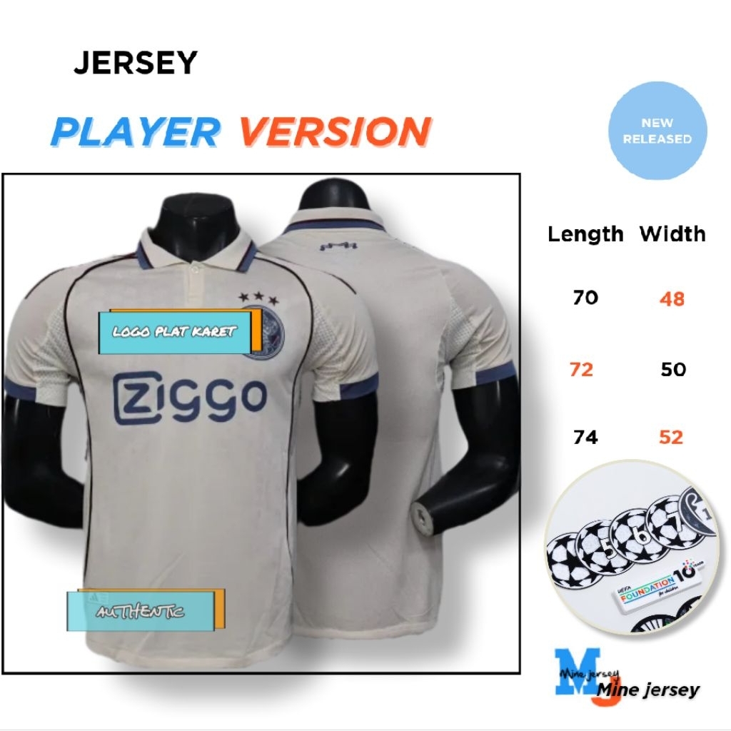 Player issue Jersey Ajax Third 2025 26 Player Version