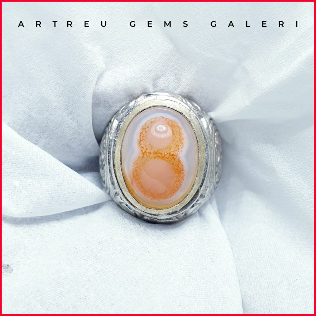 Batu Gambar Angka ( 8 ) | COD Bisa | Cincin Batu Akik Ring 5 - 10