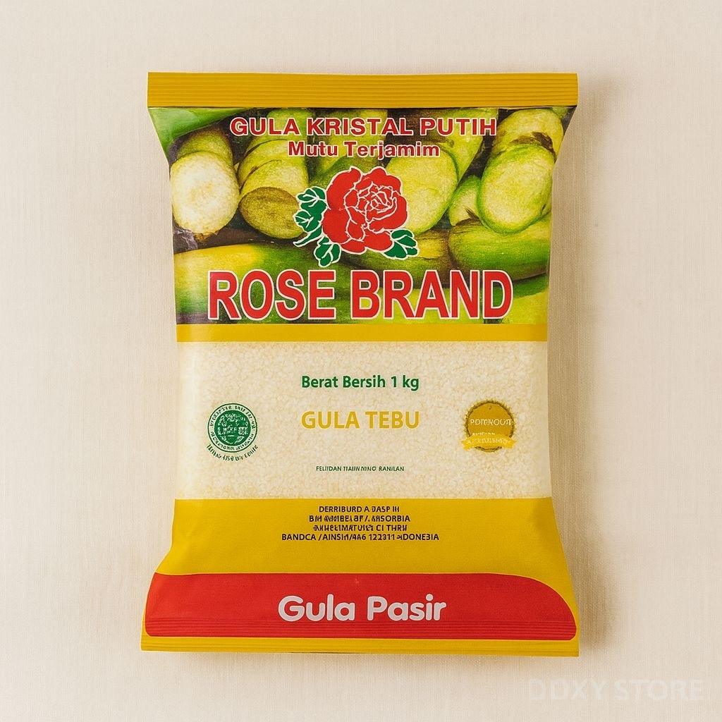 

Gula Pasir Rose Brand Tebu Kuning 1kg Gula Kristal Putih Manis Bersih