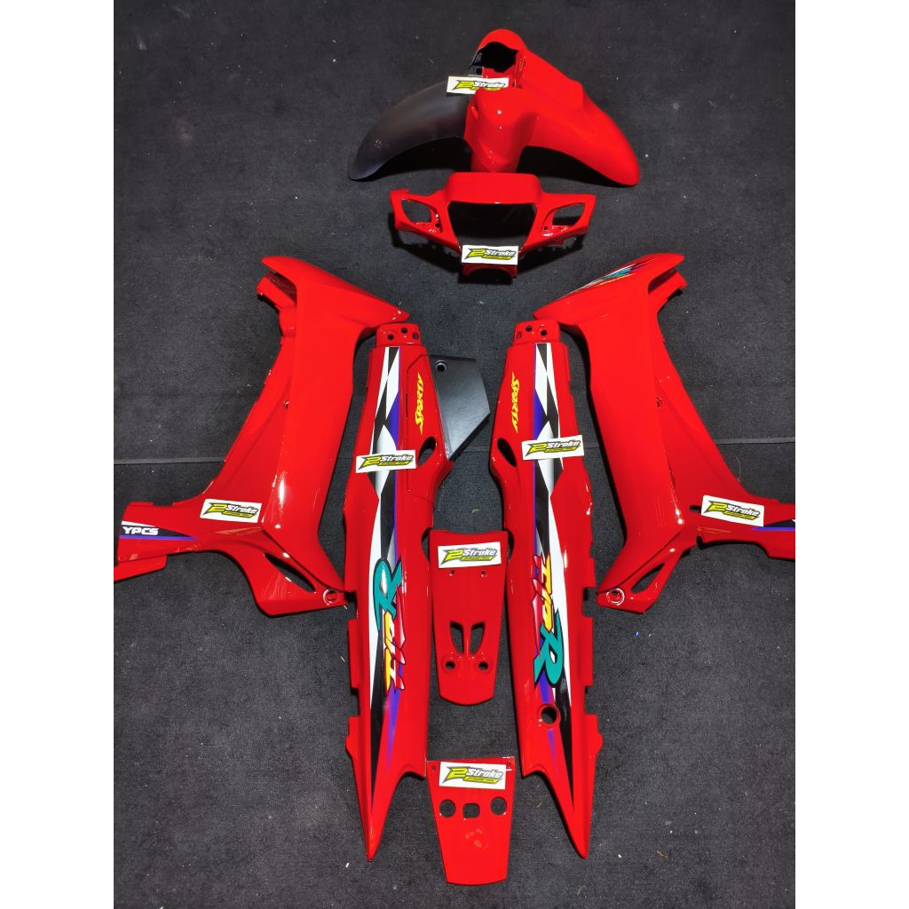 Cover Body Fizr Full Set Halus Body Fizr Merah Ferrari 1998 Sporty Body Set Halus Yamaha Fizr F1zr