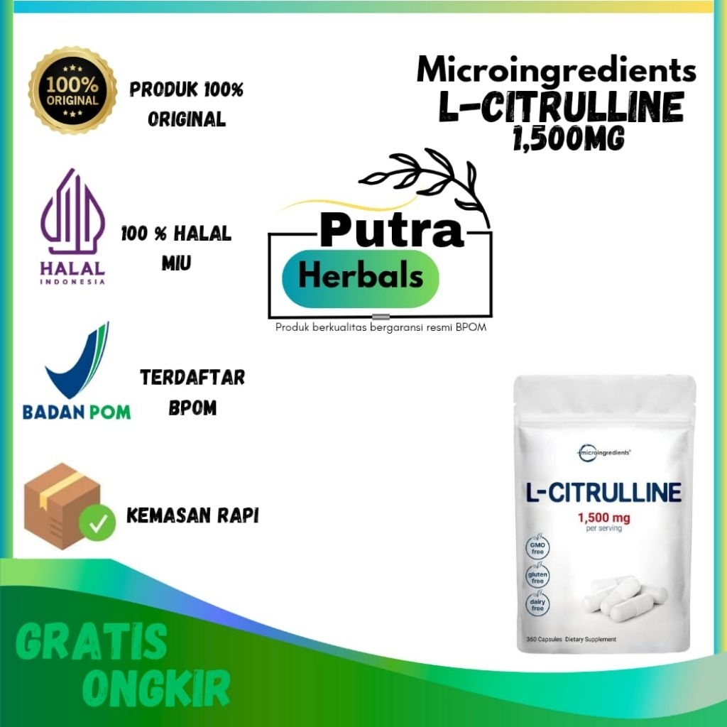 Microingredients L-Citrulline 1500Mg Original USA 360 Capsule