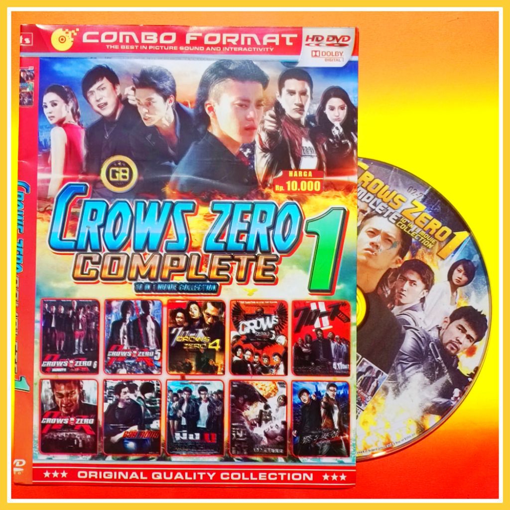 Kaset Film Asian Mandarin Koleksi Crows Zero Edisi Pilihan Lengkap Teks Indonesia