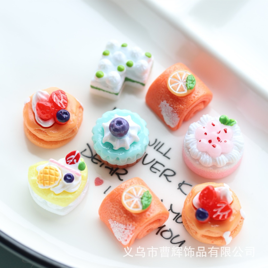 Clay Resin Mini Cake/Miniatur Cake Cake Mini/Fake Cake/Pajangan Cake/Fake Cake Diy Doll House Miniat