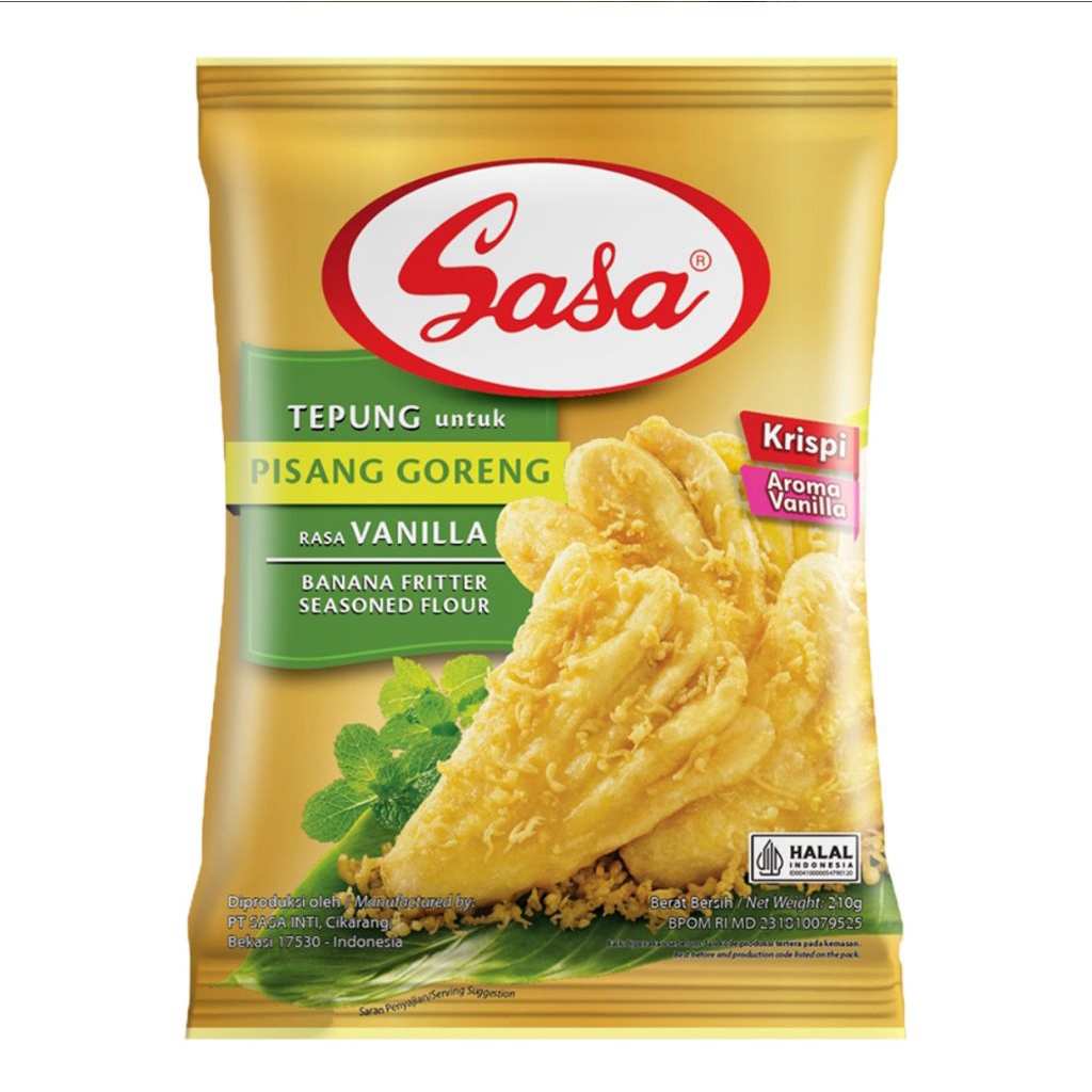 

Sasa Tepung Bumbu Pisang Goreng Vanila 210g