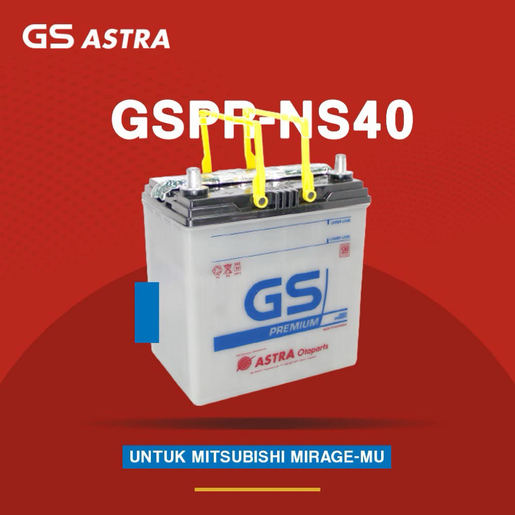 AKI MOBIL GS ASTRA PREMIUM NS40 32B20R 32AH 12V AKI BASAH
