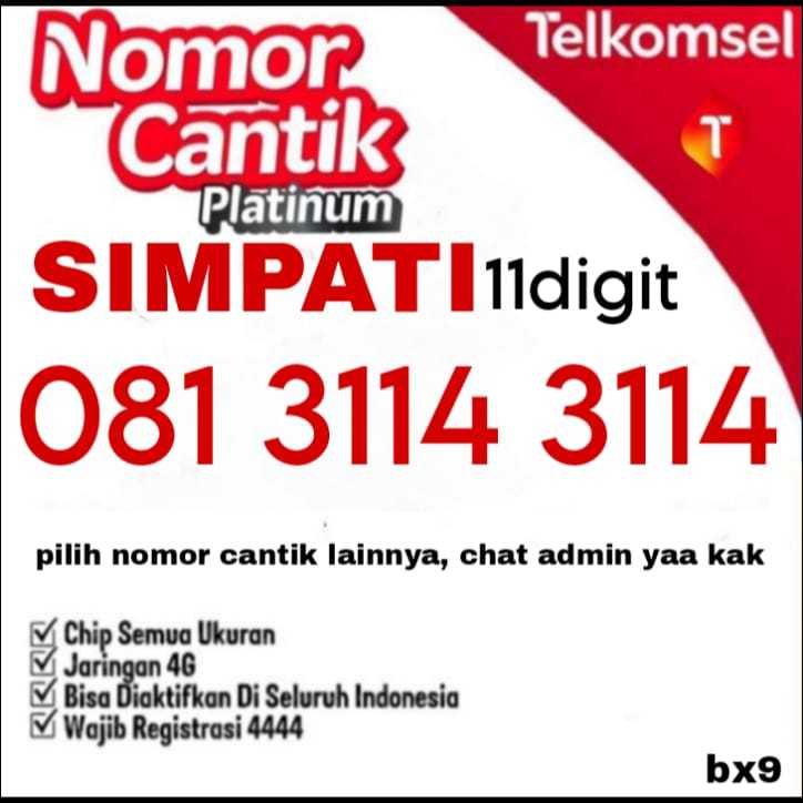 Kartu Perdana Telkomsel Simpati Nomor Cantik 11 Digit | Angka Mudah & Menarik | Simpati Kartu Perdan
