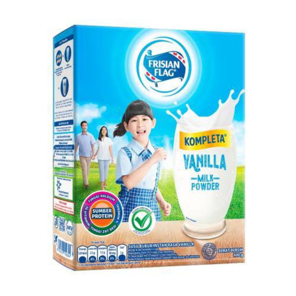 

Frisian Flag Susu Bendera Kompleta 400 Gr Rasa Vanila