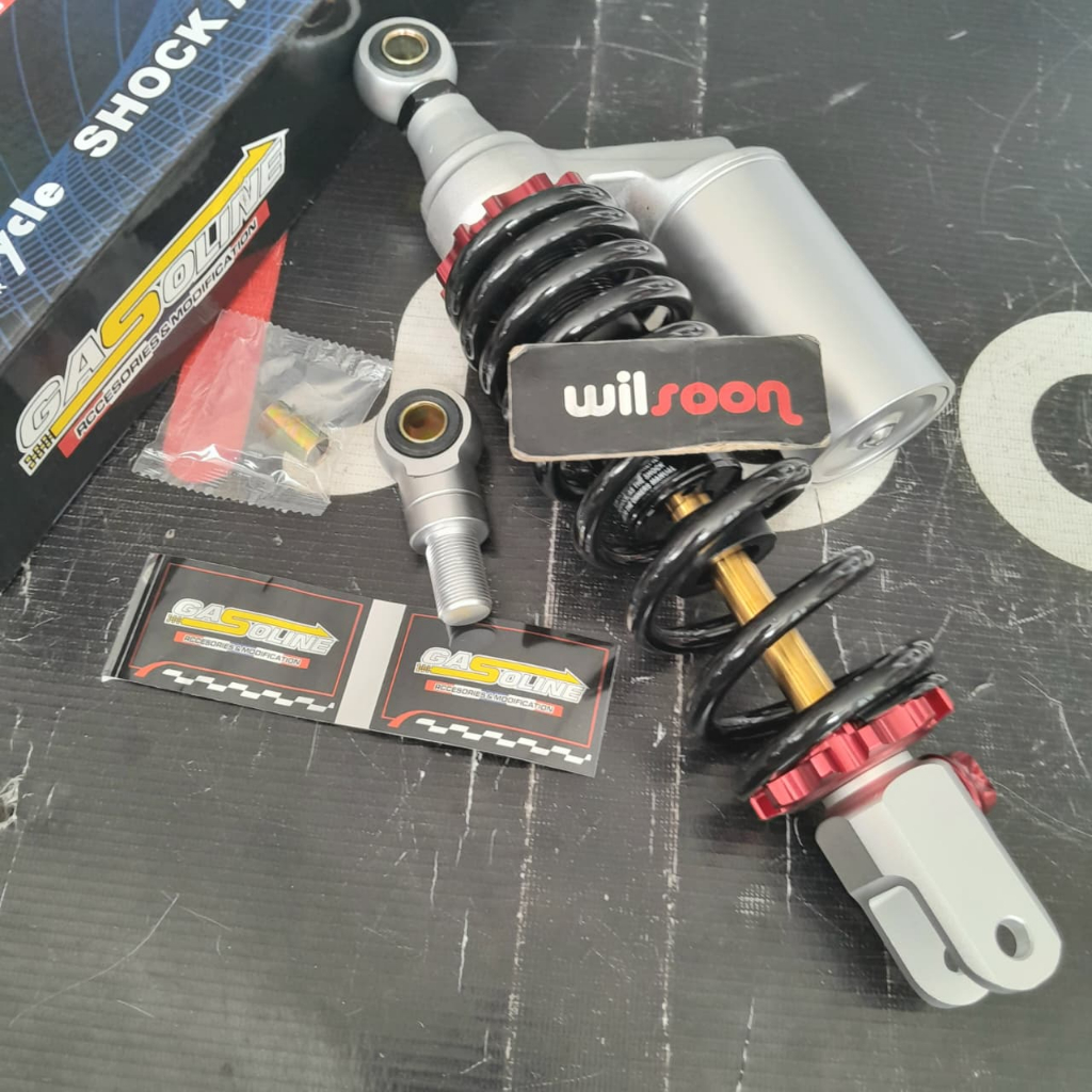 Shock / Sok / Shockbreaker / Shokbreker / Monoshock Belakang Tabung Atas Matic Silver Kombinasi Hita