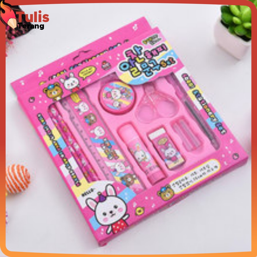 

EC Paket Alat Tulis Anak TK / Alat Tulis Set 8in1 Karakter Stationery Kids / Set School Supplies for Child Writing Gift Eraser Ruler Tulis Terang A26