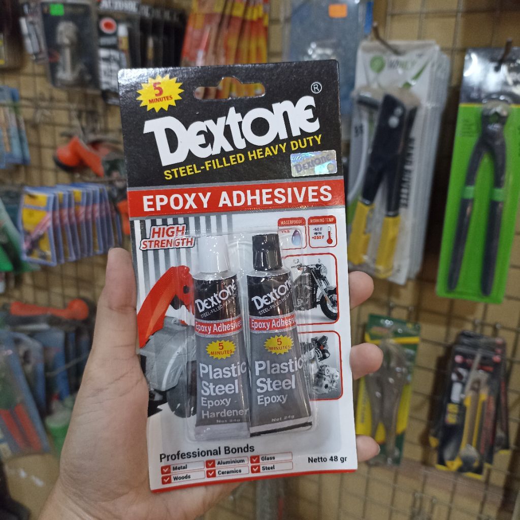 Lem Dextone 5 Menit | Lem Besi