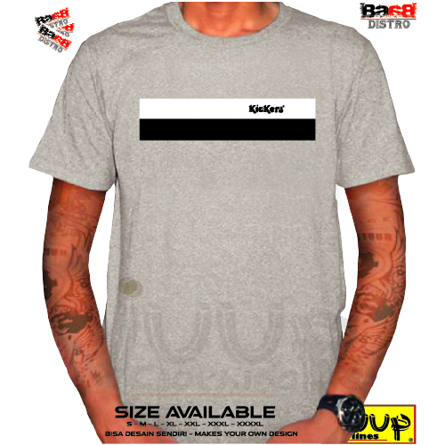 KAOS PRIA DAN WANITA UNISEX BAJU LENGAN PENDEK STANDAR DISTRO KICKERS TERLARIS