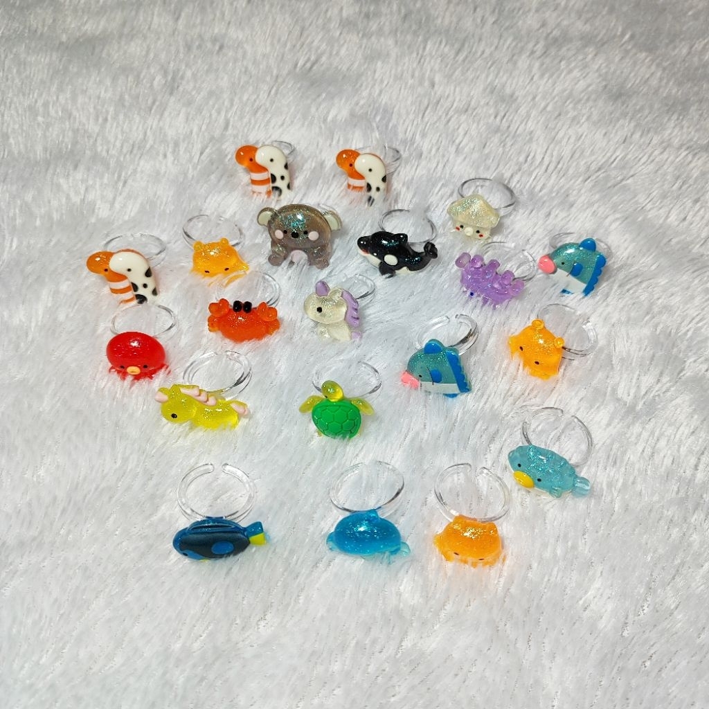 Cincin Karakter Hewan/Yell Keychain/Qualia/Yell Upil
