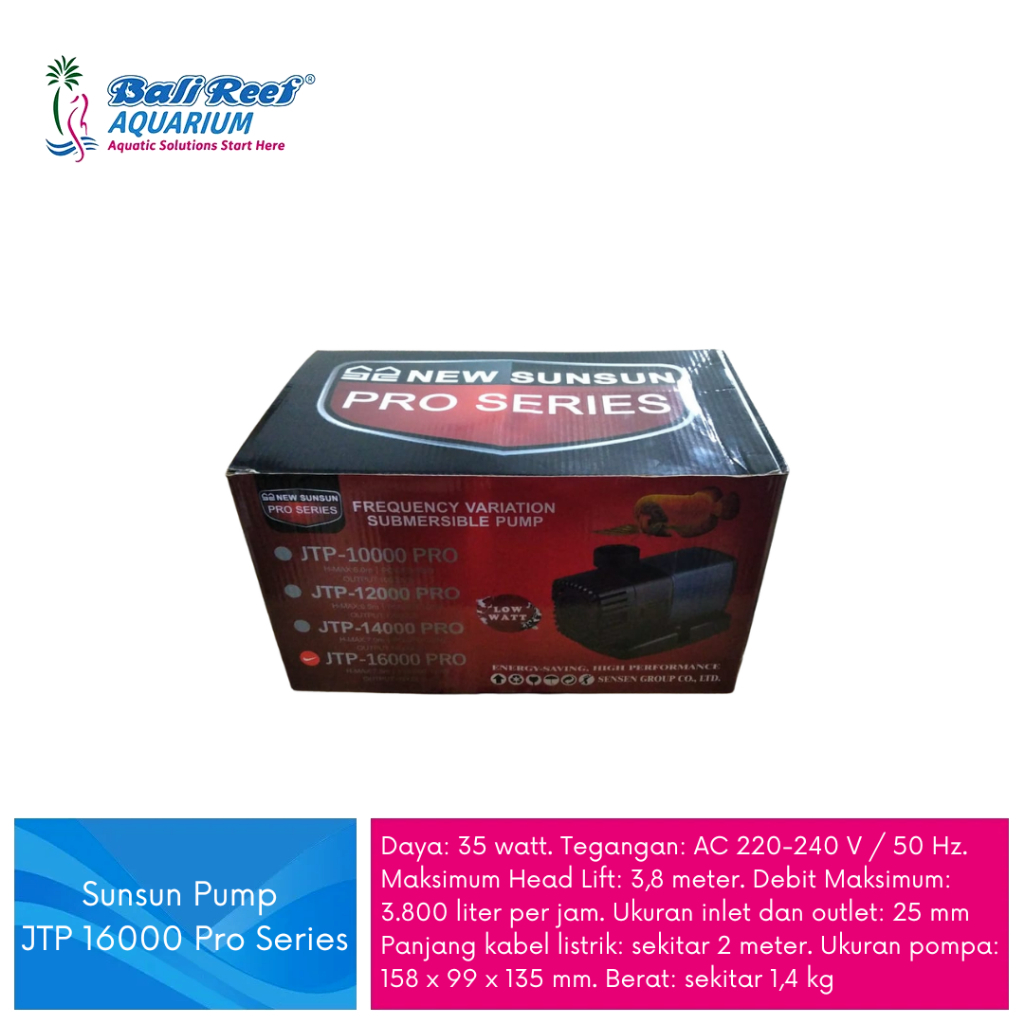 Sunsun JTP 6000 Pompa Kolam Koi Submersible