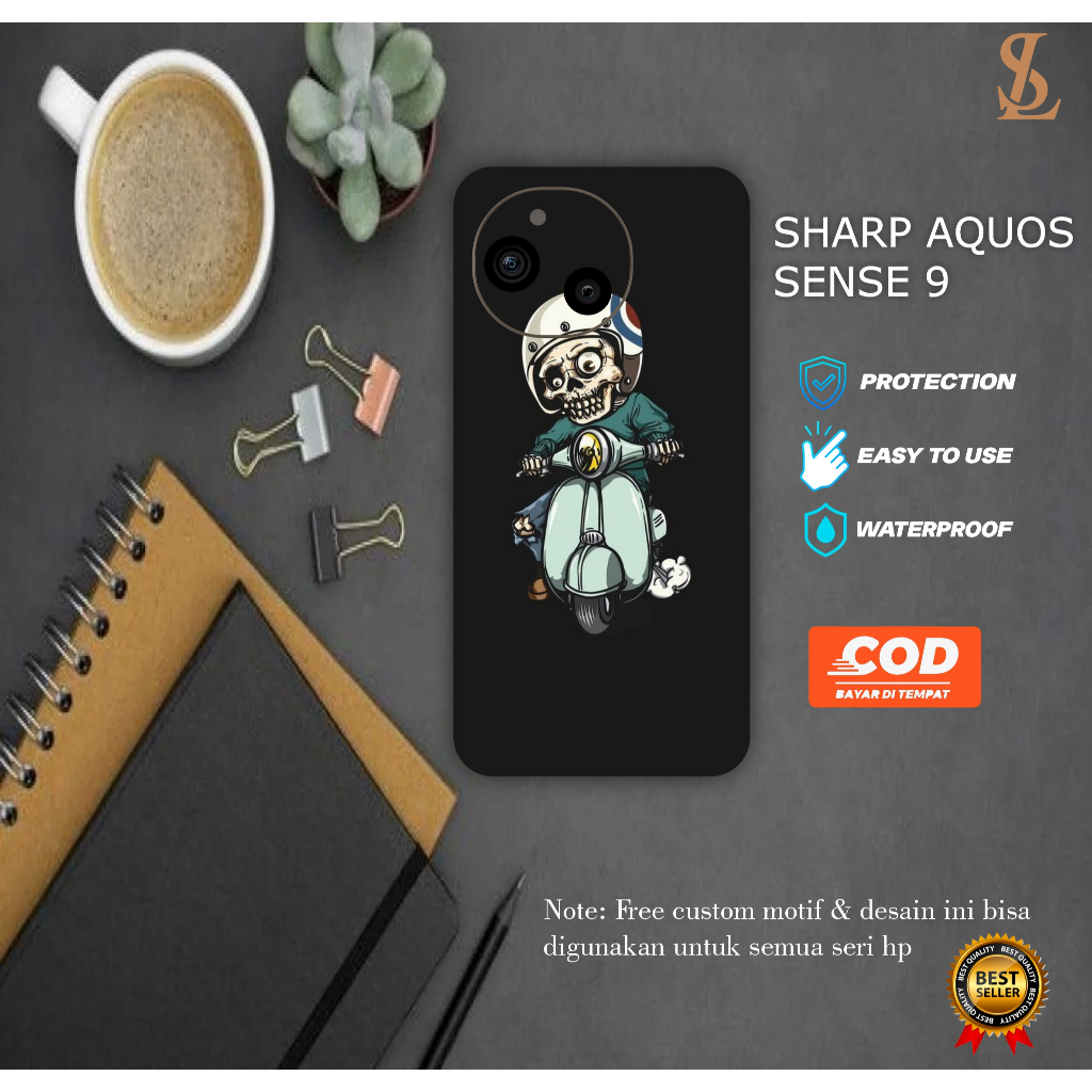 GARSKIN HANDPHONE SHARP AQUOS SENSE 9 FREE CUSTOM ISI 2 PCS