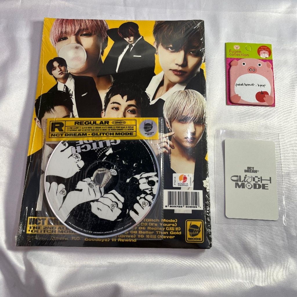 [Free PC Official] Album + POB Glitch Mode Photobook NCT Dream Versi Random (Mark Lee Renjun Jeno Ha