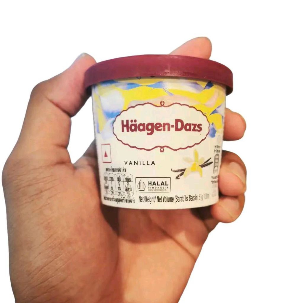 

ice cream haagend dazs varian vanila ice cream 100 ml wajib instan pengiriman