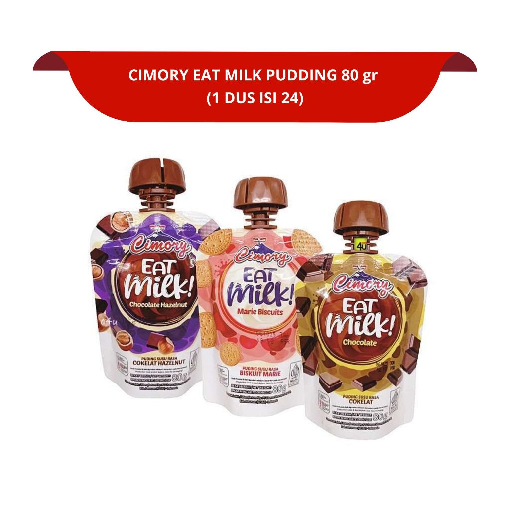

[1 DUS ISI 24] CIMORY EAT MILK PUDDING CHOCOLATE HAZELNUT MARIE BISCUITS 80g