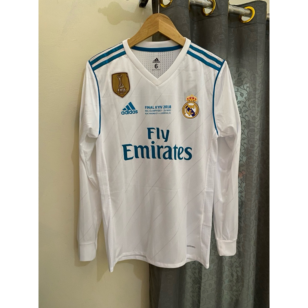 Jersey Real Madrid 2017/2018 Player Issue Adizero Long Sleeve Ronaldo #7