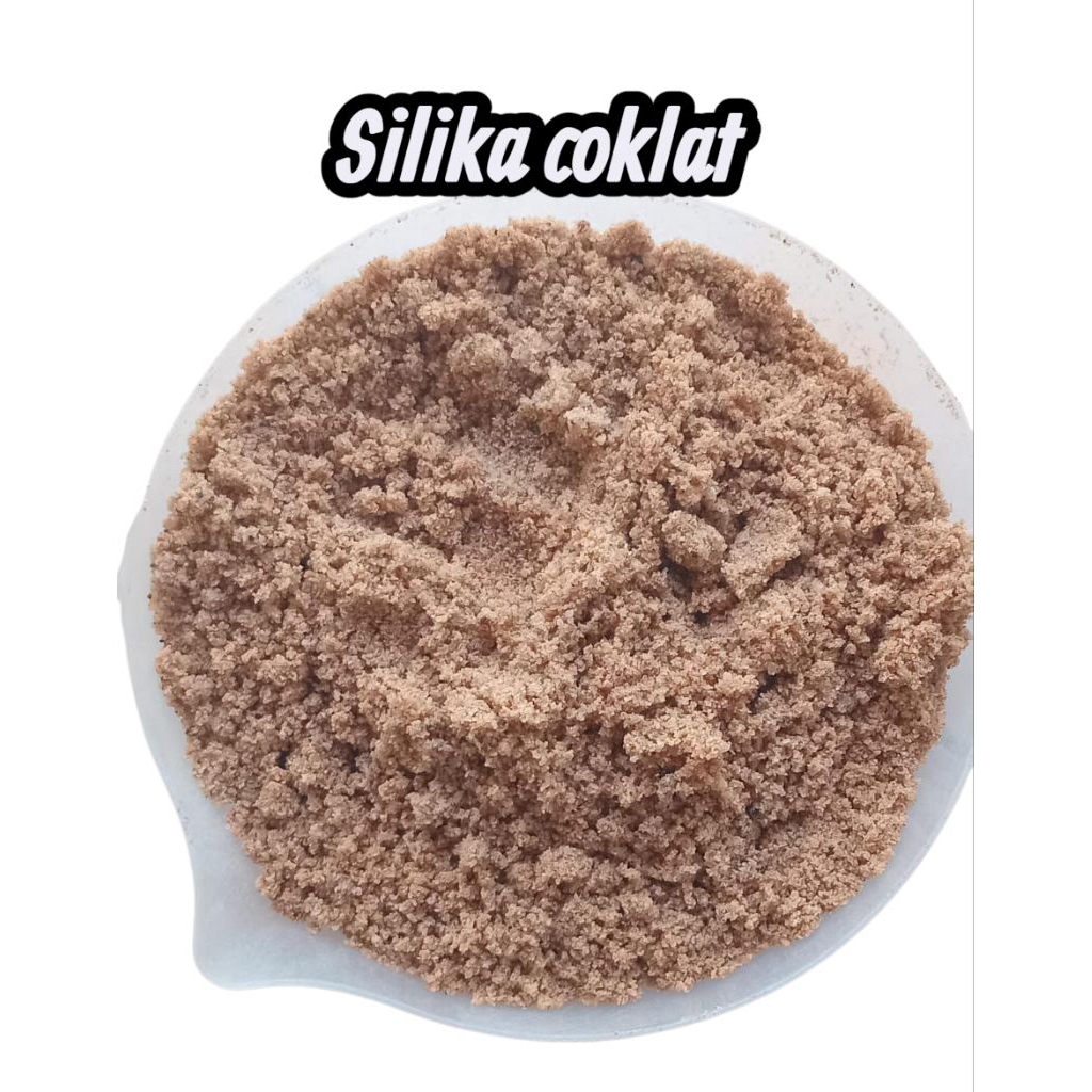 Pasir silika coklat 1kg/Pasir silika halus/Pasir coklat/Pasir aquarium/Pasir aquascape/