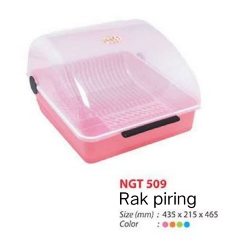 Rak Piring Tutup Nagata Rak piring Korea 509 pink