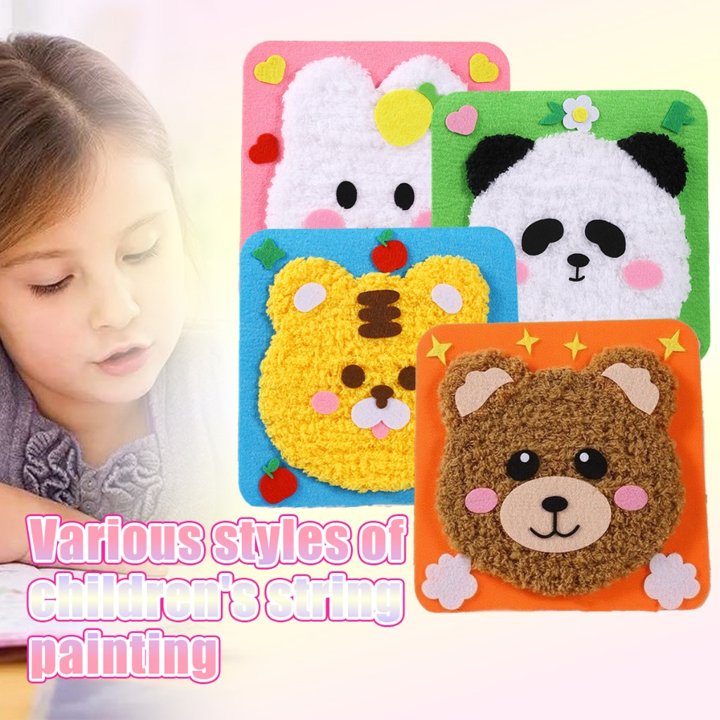 DIY Merajut Benang DIY Merajut Sulam Punch Needle Kit DIY Jahit Sulaman DIY mainan edukasi anak
