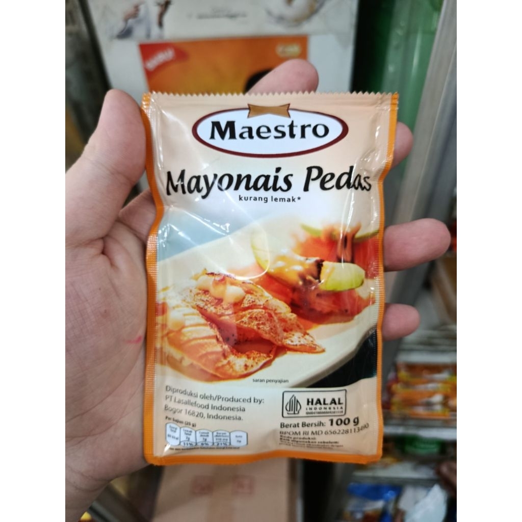 

Maestro Mayonais sachet 100 gram / Mayonais / saus mayo / saus