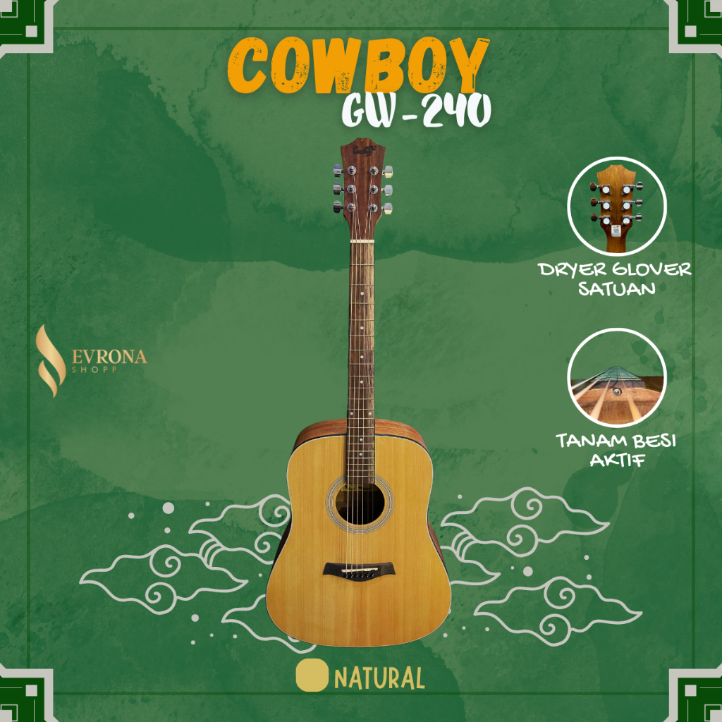 COWBOY GW-240 Original / Gitar Cowboy Akustik High Quality