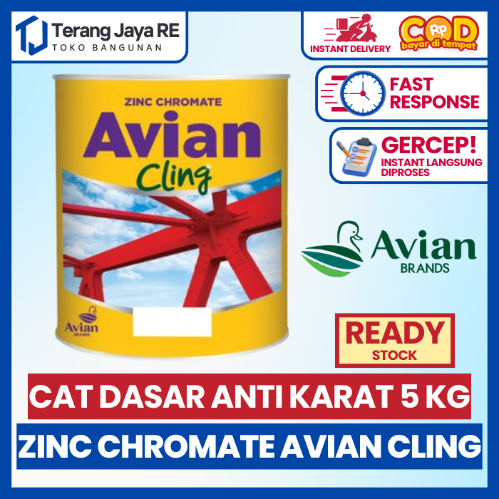 AVIAN CLING ZINC CHROMATE - CAT DASAR BESI 5KG