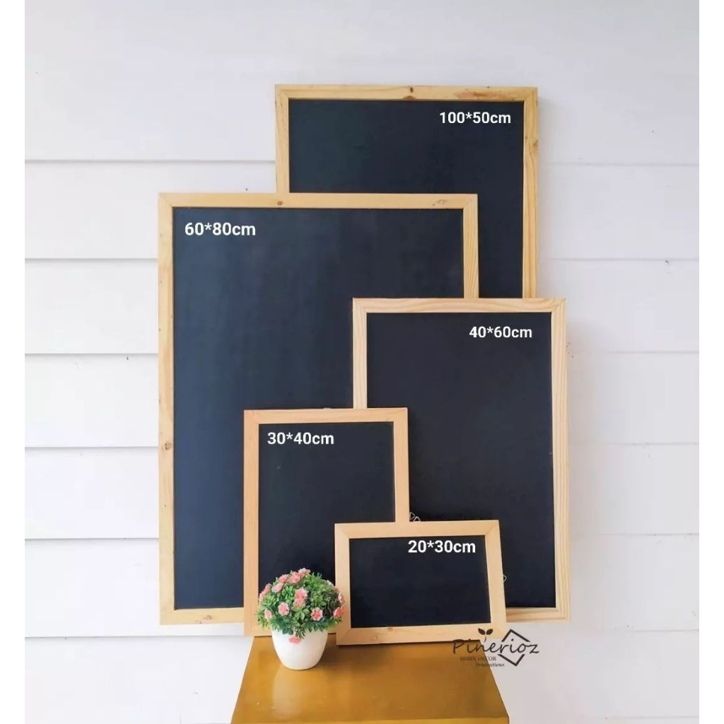 

[PINERIOZ] EXTRA JUMBO Papan tulis kapur 60*120cm. Chalkboard / Blackboard cocok utk menu cafe